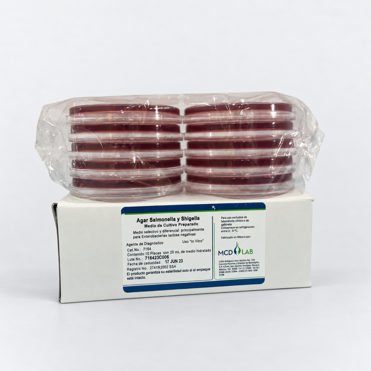 Agar Salmonella y Shigella