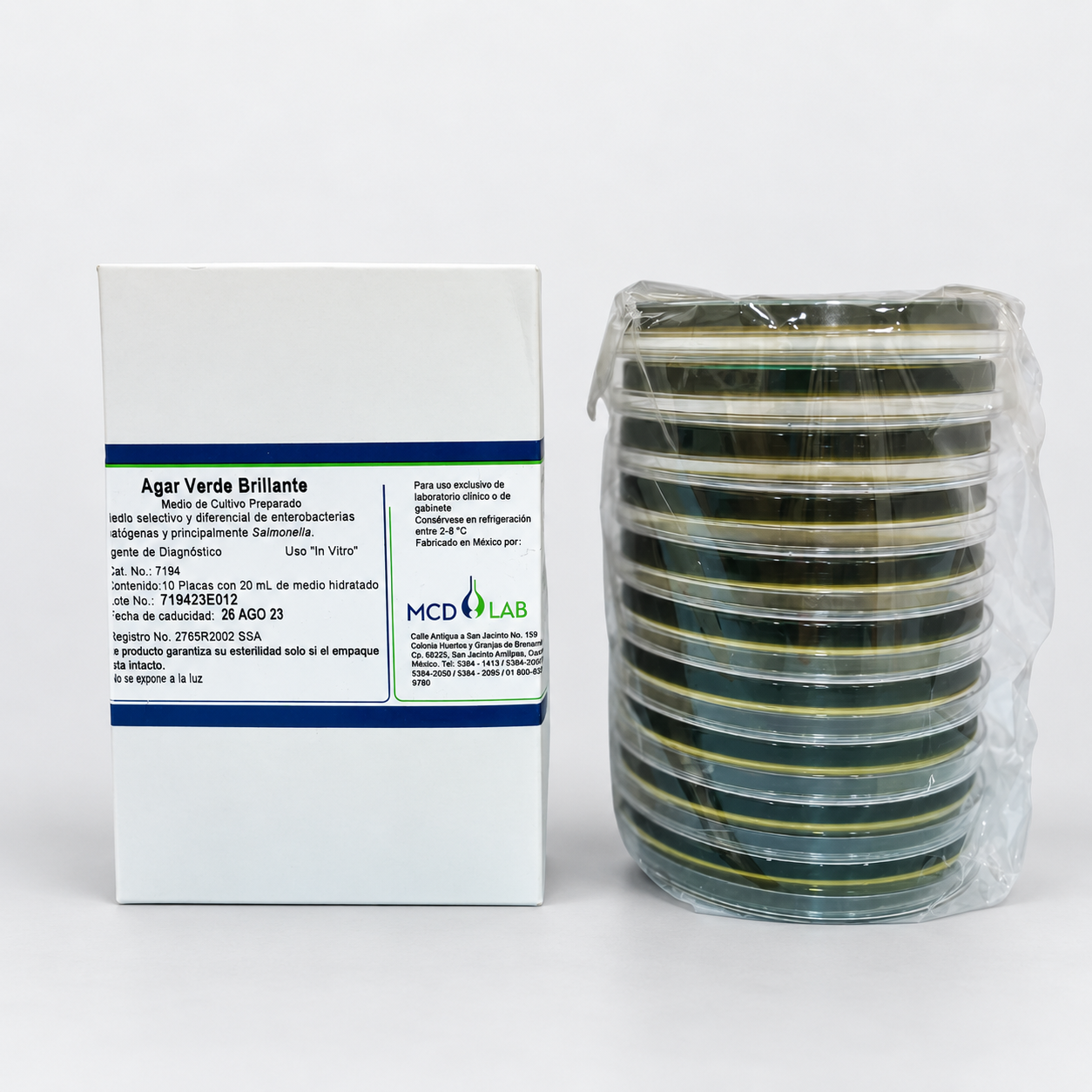 Agar verde brillante