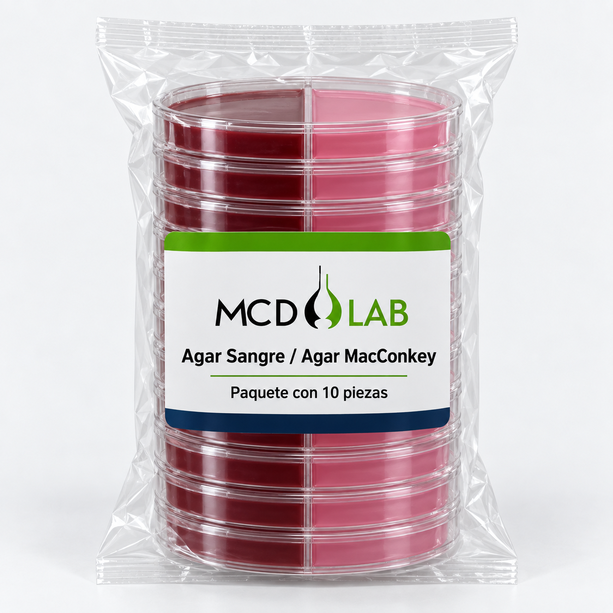 Agar sangre/agar MacConkey