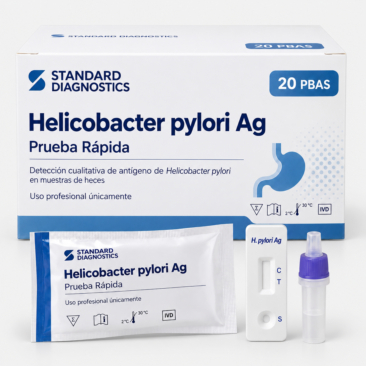 Prueba rápida Helicobacter pylori ag
