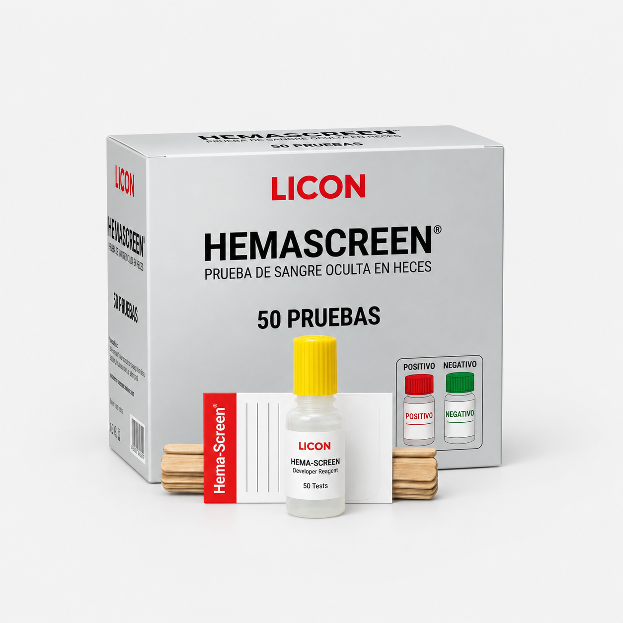 Hemascreen · sangre oculta en heces con controles