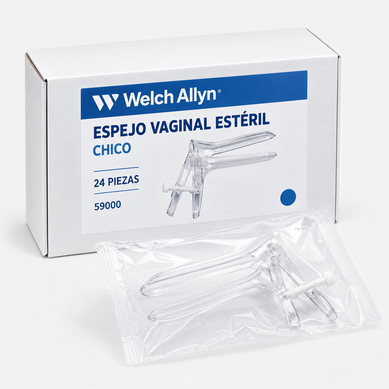 Espejo vaginal estéril chico