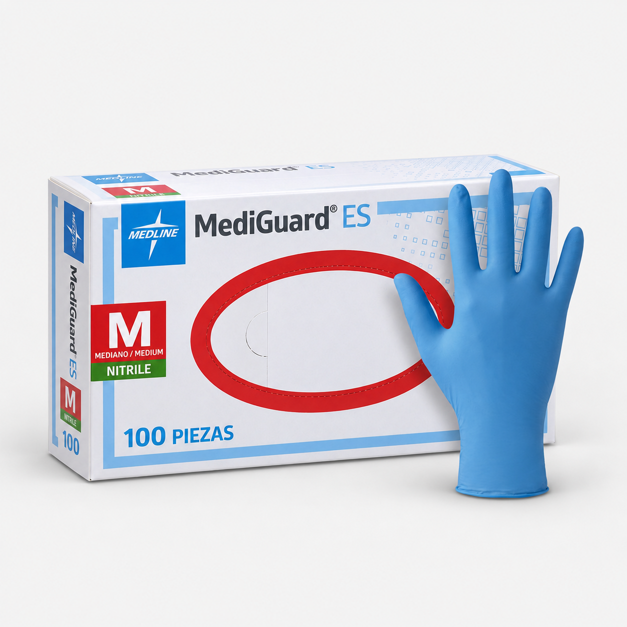 Guantes de examen de nitrilo MG ES · mediano