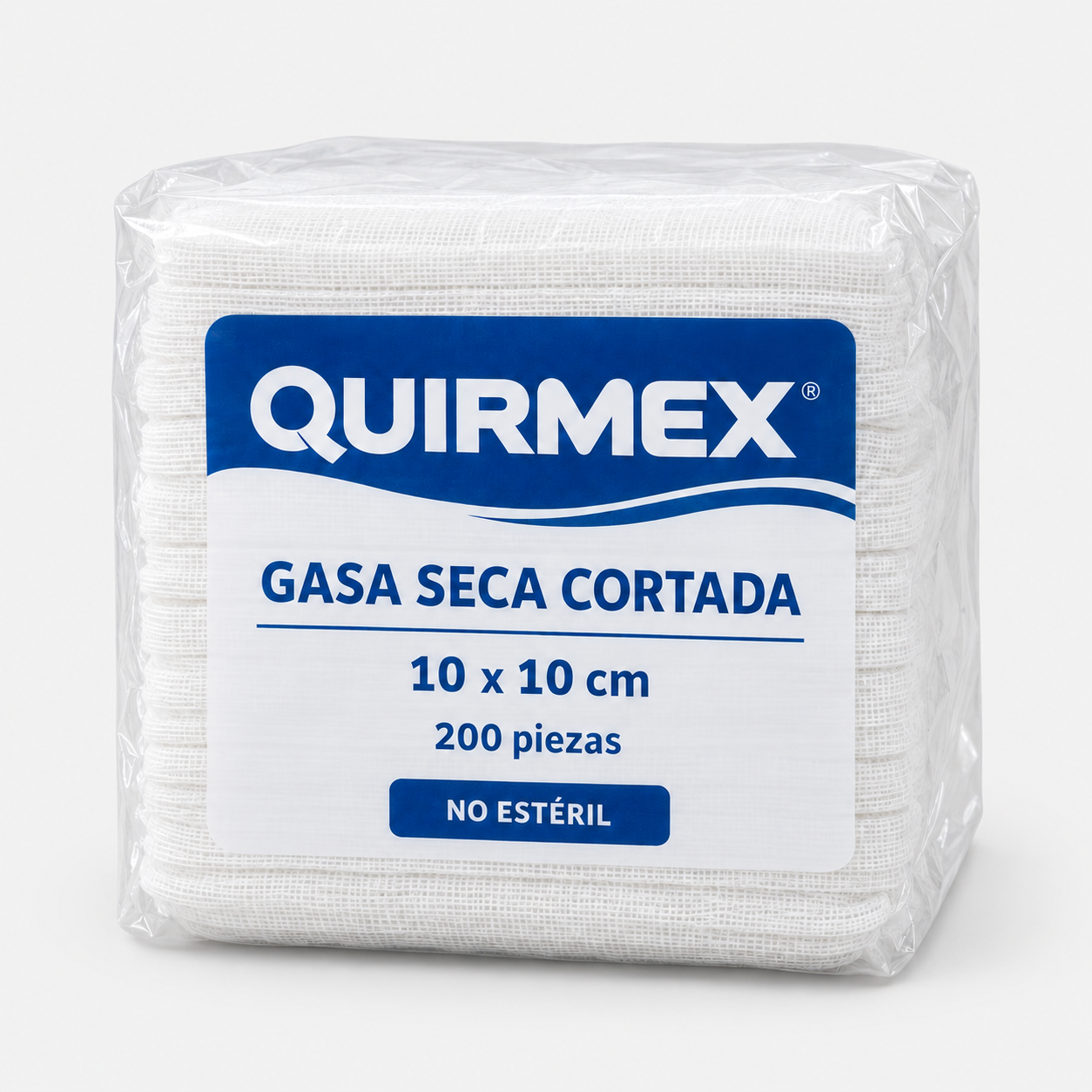 Gasa de algodón seca cortada no esterilizada
